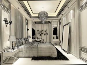 deluxe master bedroom design 63 3D Model