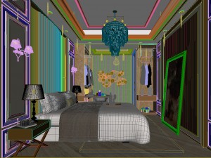 deluxe master bedroom design 63 3D Model