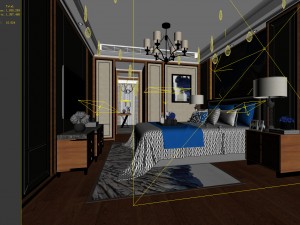 deluxe master bedroom design 64 3D Model