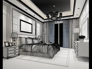 deluxe master bedroom design 65 3D Model