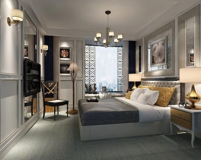deluxe master bedroom design 66 3D Model .c4d .max .obj .3ds .fbx .stl .blend