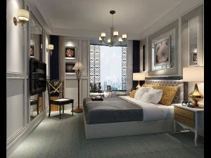 디럭스 마스터 베드룸 디자인 66 3D 모델