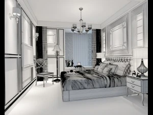 deluxe master bedroom design 66 3D Model