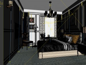 deluxe master bedroom design 66 3D 모델