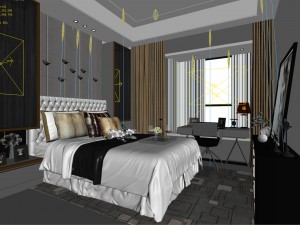 deluxe master bedroom design 67 3D Модель