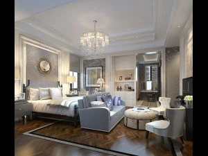 デラックスマスターベッドルームデザイン68 3Dモデル