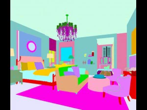 deluxe master bedroom design 68 3D Model