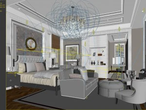 deluxe master bedroom design 68 3D Model