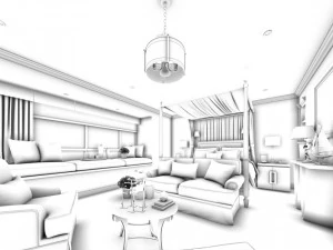 deluxe master bedroom design 69 3D Model