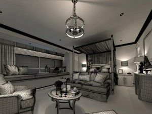 deluxe master bedroom design 69 3D Model