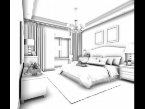 deluxe master bedroom design 71 3D Model