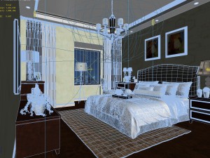 deluxe master bedroom design 71 3D Model