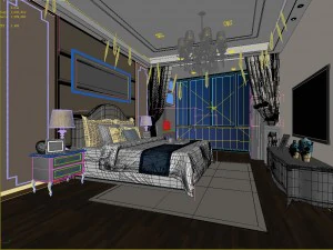 deluxe master bedroom design 72 3D Model