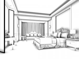 deluxe master bedroom design 73 3D Model
