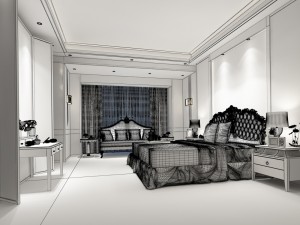 deluxe master bedroom design 73 Model 3D