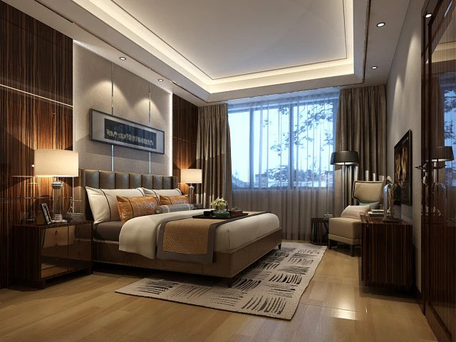 deluxe master bedroom design 74 3D Model .c4d .max .obj .3ds .fbx .stl .blend