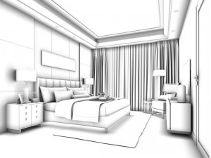 deluxe master bedroom design 74 3D Model