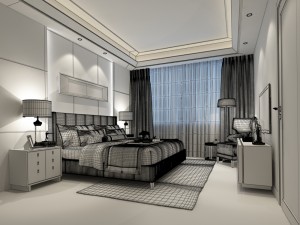 deluxe master bedroom design 74 3D Model