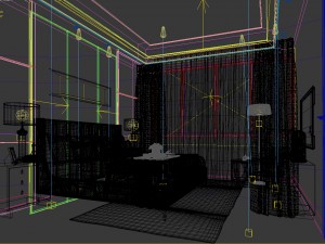 deluxe master bedroom design 74 3D Model