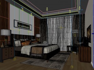deluxe master bedroom design 74 3D Model