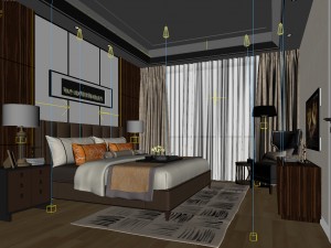 deluxe master bedroom design 74 3D Model