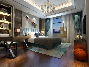 디럭스 마스터 베드룸 디자인 75 3D 모델