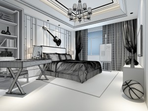 deluxe master bedroom design 75 Modelo 3D