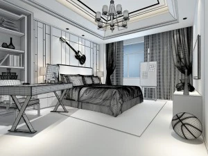 deluxe master bedroom design 75 3D Model
