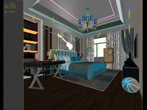 deluxe master bedroom design 75 Modelo 3D