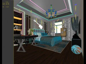 deluxe master bedroom design 75 3D Model