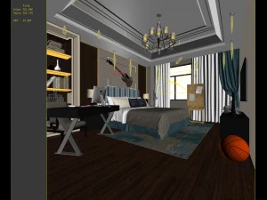 deluxe master bedroom design 75 3D Model