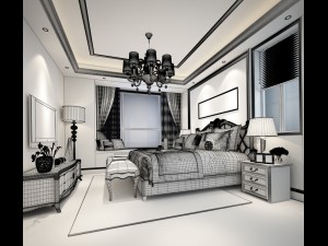 deluxe master bedroom design 77 3D Modell