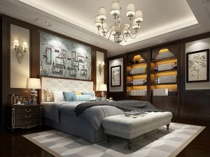 디럭스 마스터 베드룸 디자인 78 3D 모델