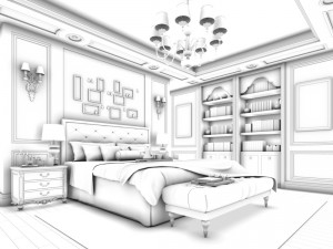 deluxe master bedroom design 78 3D Model