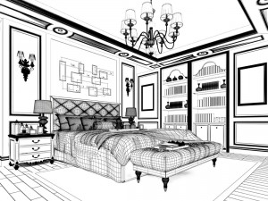 deluxe master bedroom design 78 3D Model