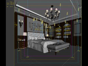 deluxe master bedroom design 78 3D Model