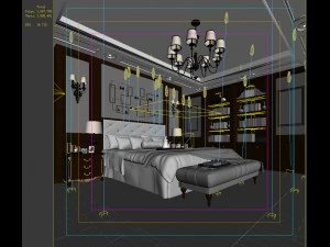 deluxe master bedroom design 78 3D Model