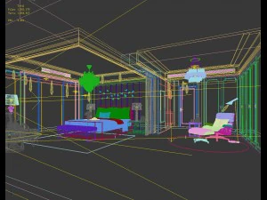 Дизайн главной спальни класса люкс 79 3D Модель