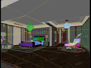 Дизайн главной спальни класса люкс 79 3D Модель