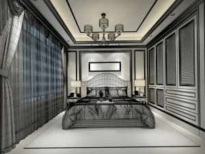 deluxe master bedroom design 80 3D Model
