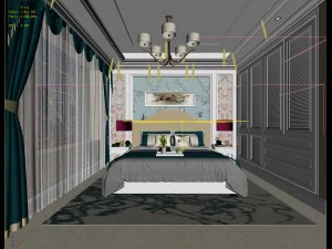 deluxe master bedroom design 80 3D Model