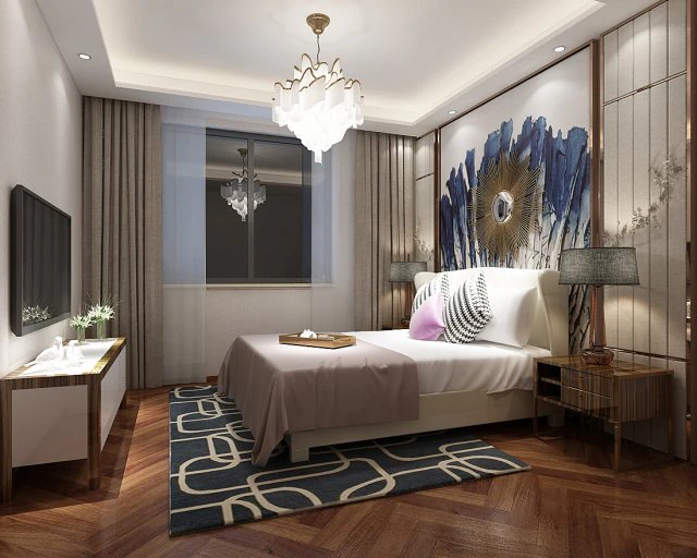 deluxe master bedroom design 81 3D Model .c4d .max .obj .3ds .fbx .stl .blend 