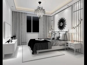 deluxe master bedroom design 81 3D Model