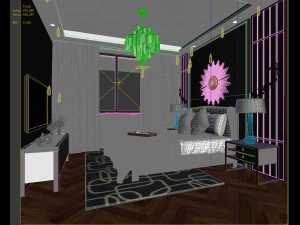 deluxe master bedroom design 81 3D Model