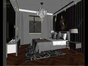 deluxe master bedroom design 81 3D Model