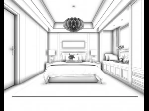 deluxe master bedroom design 83 3D Model