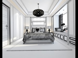 deluxe master bedroom design 83 Model 3D
