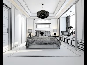 deluxe master bedroom design 83 3D Model
