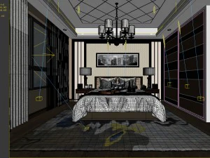 deluxe master bedroom design 84 3D Model