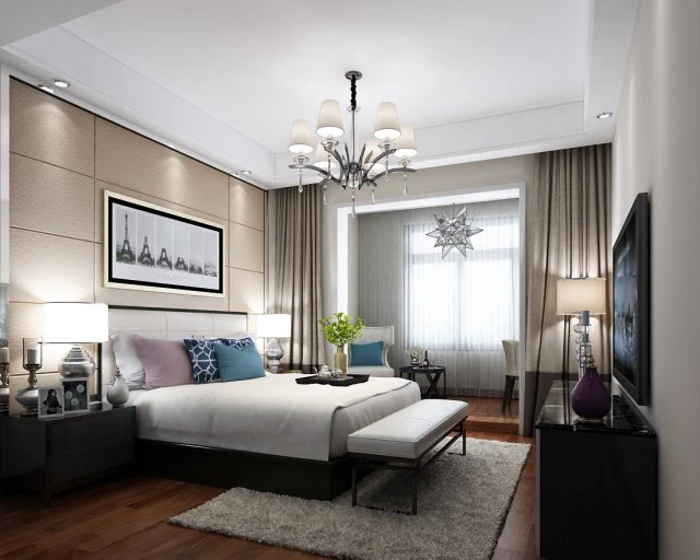 deluxe master bedroom design 85 3D Model .c4d .max .obj .3ds .fbx .stl .blend 